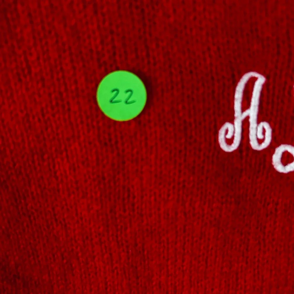 Initially‎ Yours VTG Red Shetland Wool Crewneck Sweater Women S Made In England